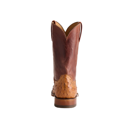 Lucchese Men's Zane Barnwood Brown/Tan Ostrich Boot