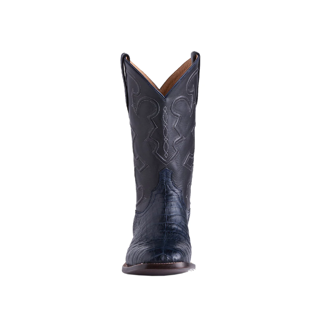 Lucchese Men's Charleston Navy Caiman Cowboy Boot