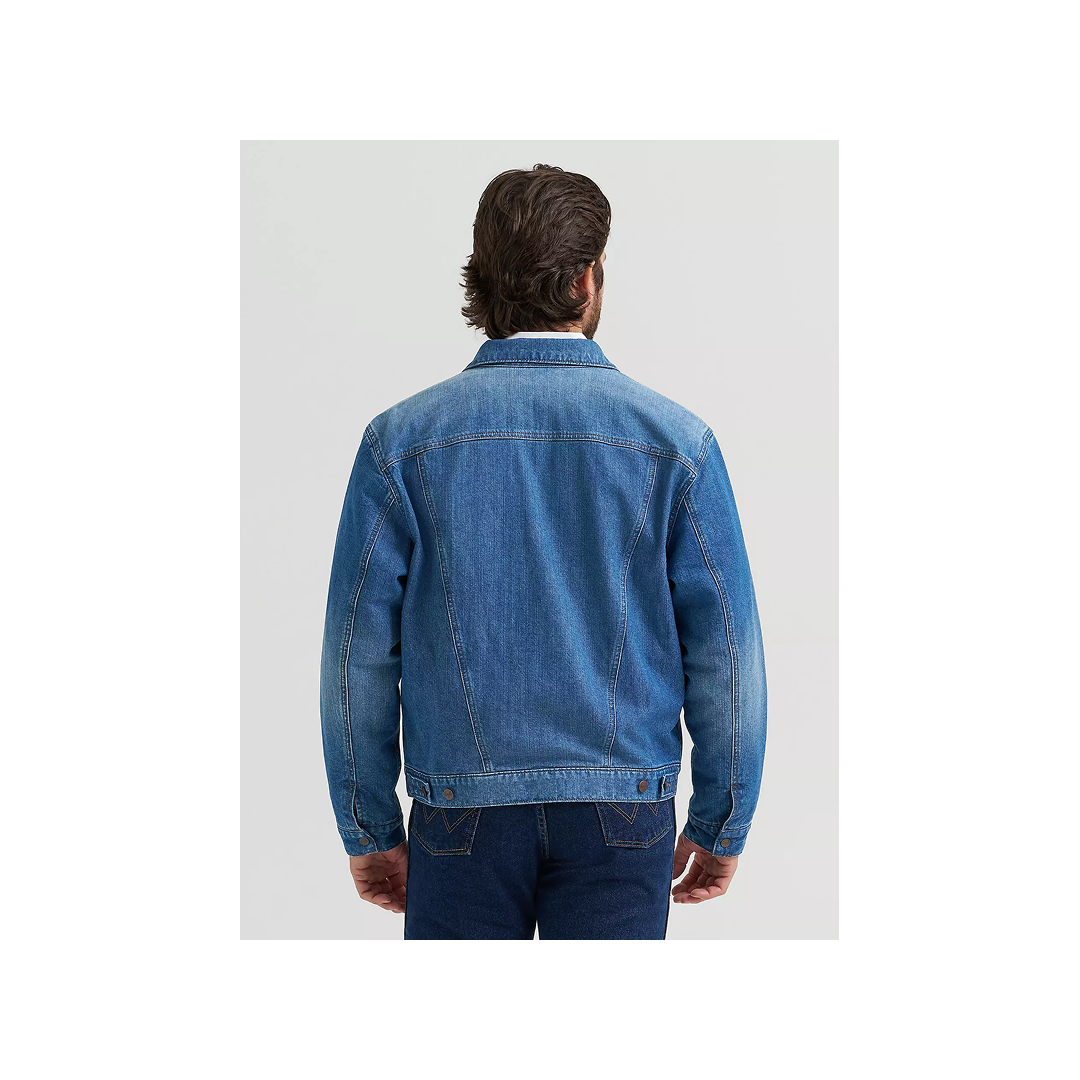 Wrangler Men's Cowboy Cut Flannel Lined Jean Jacket