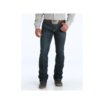 Cinch Men's Ian Dark Stone Wash Slim Bootcut Jeans