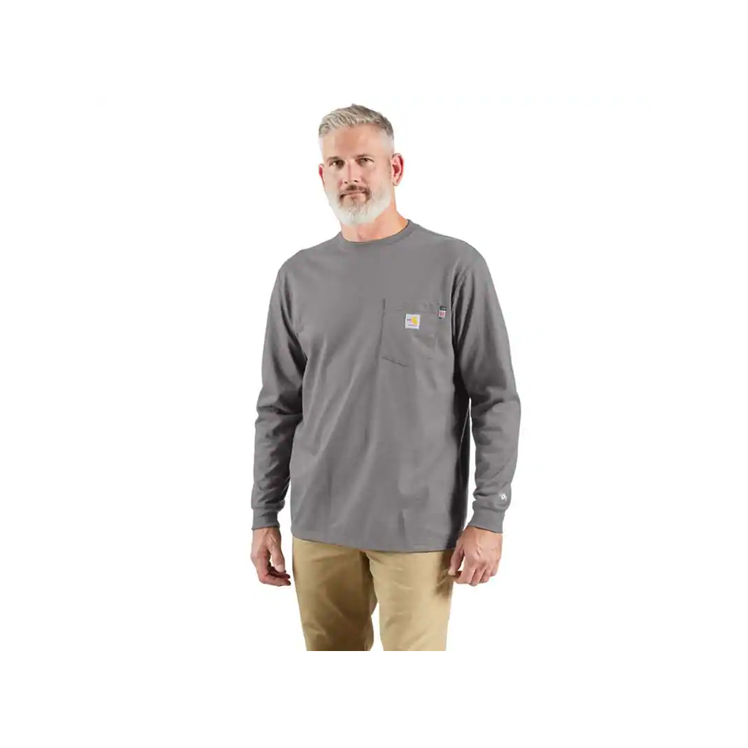Carhartt Men’s Work Shirt Flame Resistant Force Cotton Long Sleeve