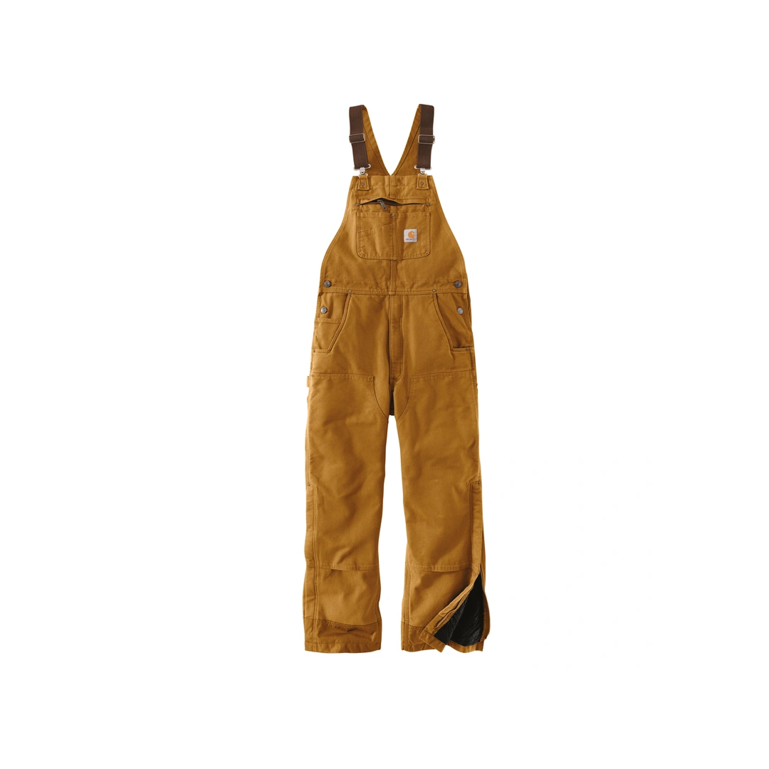 Carhartt Men's Washed Duck Insulated Bib Overall