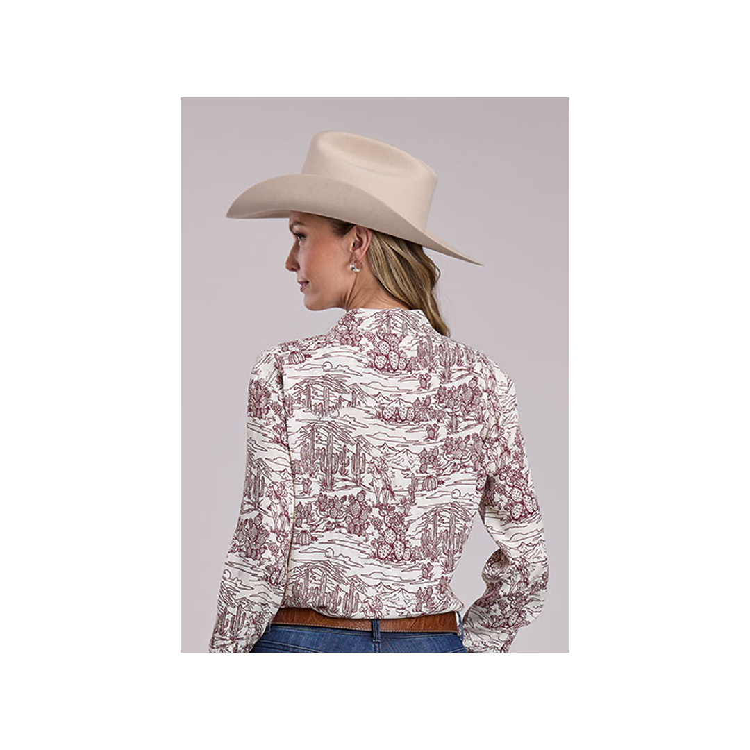 Roper Women's Desert Toile Printed Western Snap Shirt weis-western-wear