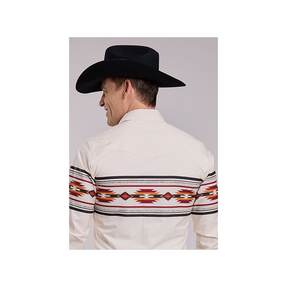 Roper Men's Western Aztec Border Print Snap Shirt weis-western-wear