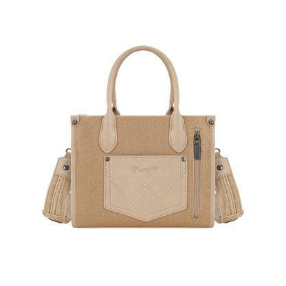 Montana West Wrangler Woven Denim Tote/Crossbody Bag