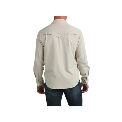 Cinch Men's Camp Solid Khaki Snap Long Sleeve Shirt weis-western-wear