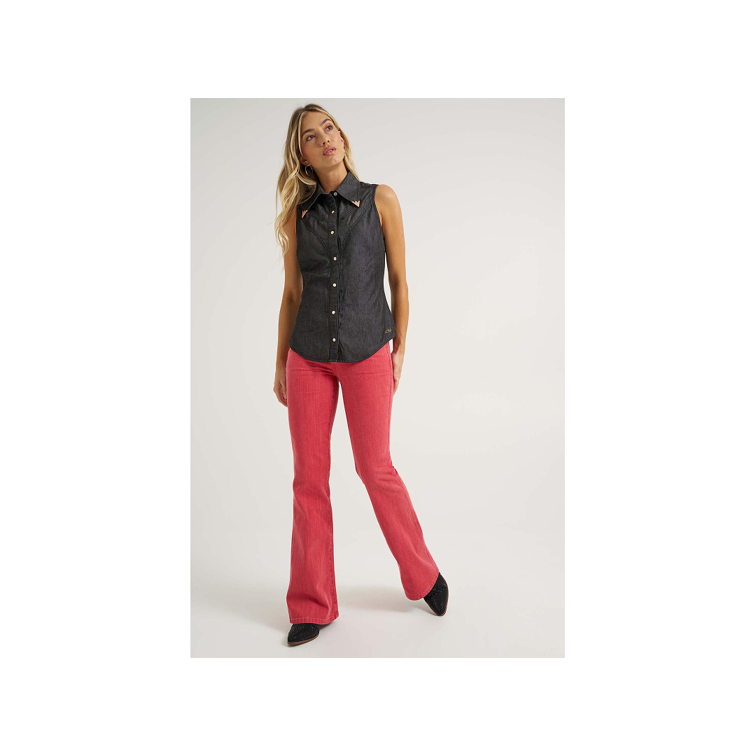 Wrangler Women's Lainey Wilson Flare Jean Red weis-western-wear