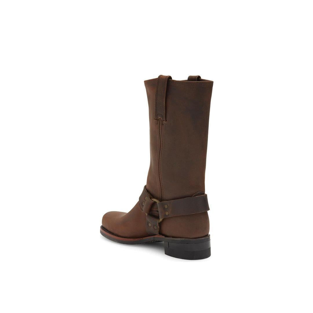 Frye Women's 12R Harness Boots Dark Brown Biltrite 87350 - Clearance
