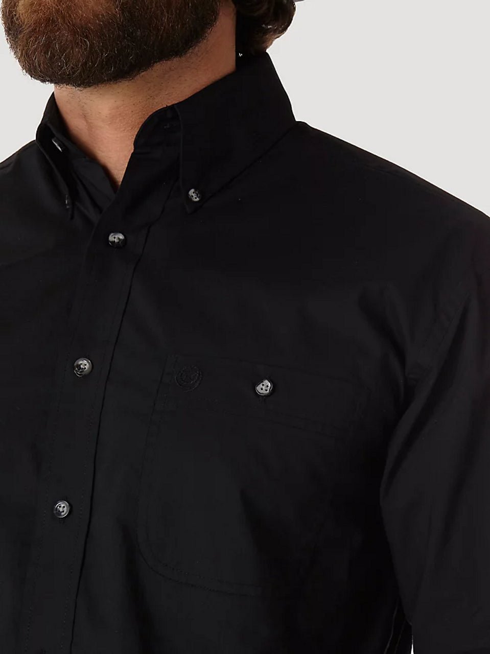 Wrangler Men's George Strait Off White Long Sleeve Shirt - Wrangler