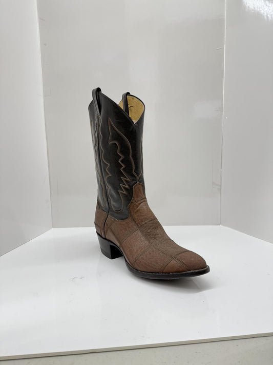 Garage Sale Panhandle Slim 12" Leather Cowboy Boots Patchwork