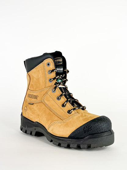 Garage Sale Wolverine Men's Work Boots 8" CSA Rockridge Comp Toe Insulated Choc/Wheat weis-western-wear