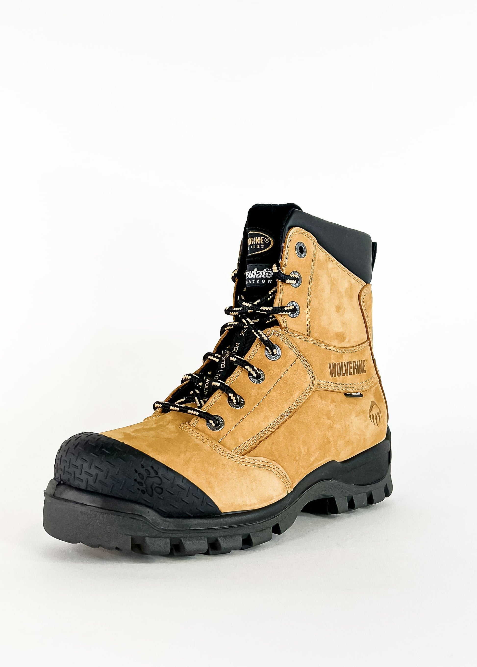 Garage Sale Wolverine Men's Work Boots 8" CSA Rockridge Comp Toe Insulated Choc/Wheat weis-western-wear