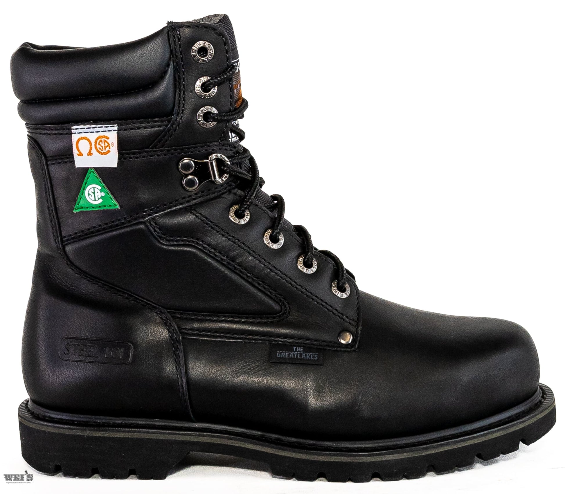 Garage Sale Wolverine Men's Work Boots 8" CSA Steel Toe Otter weis-western-wear