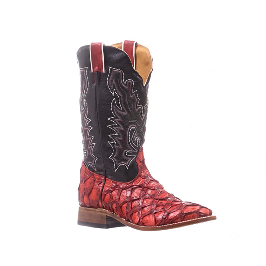 Boulet Women's Exotic Pirarucu Cowgirl Square toe boot
