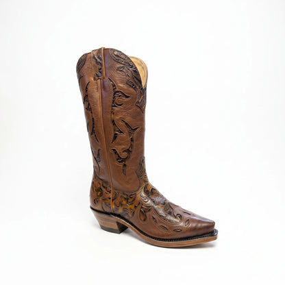 Boulet Women's Floral Cowgirl Western Boot