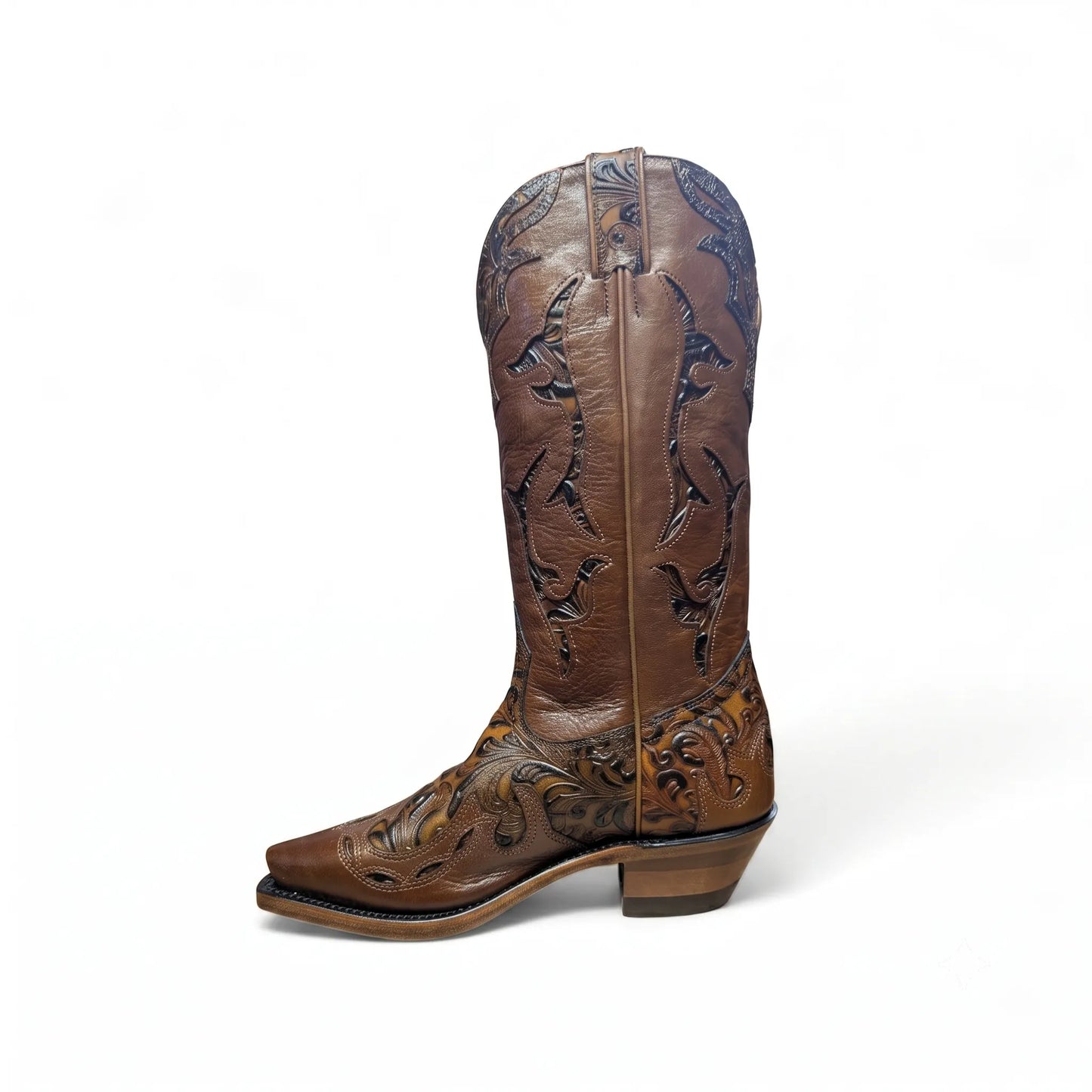 Boulet Women's Floral Cowgirl Western Boot