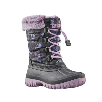 Girls Cougar Nylon Winter Boot Charm