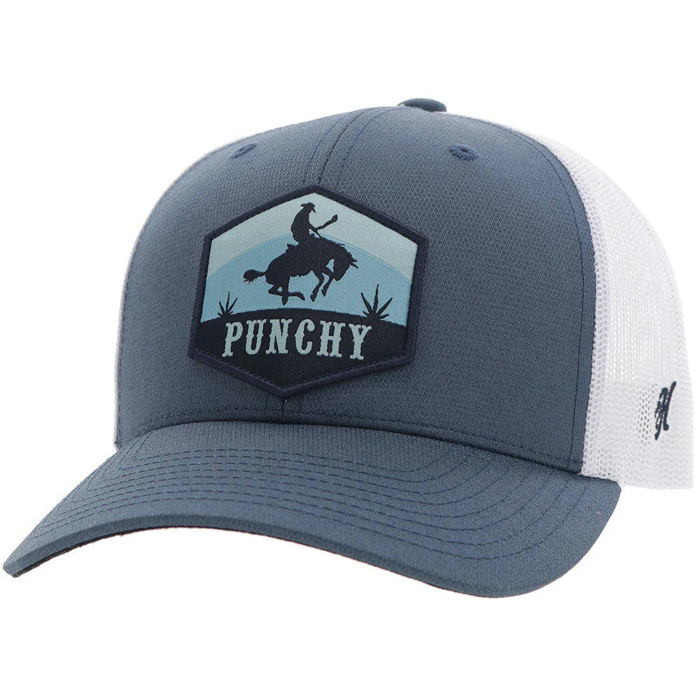Hooey "Ranchero" Punchy Blue/White With Black & Blue Patch weis-western-wear