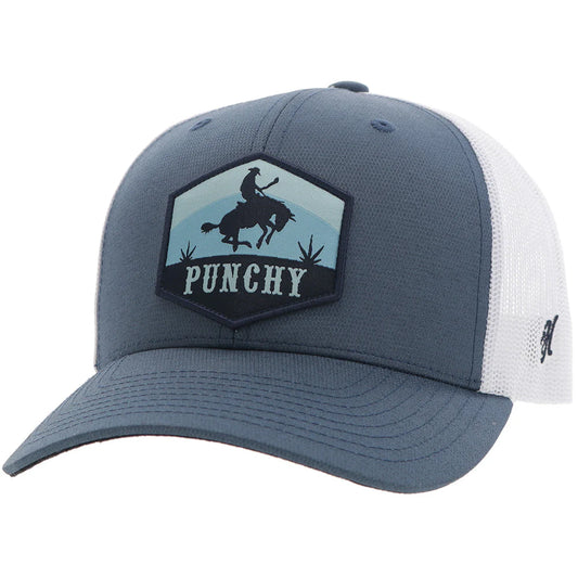 Hooey "Ranchero" Punchy Blue/White With Black & Blue Patch weis-western-wear
