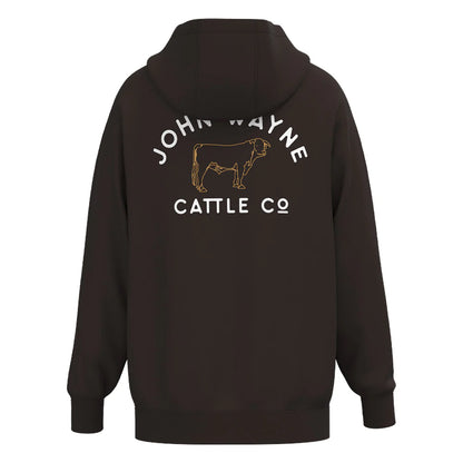 Hooey Men's "JW Cattle Co" Hoodie Brown With White Logo weis-western-wear