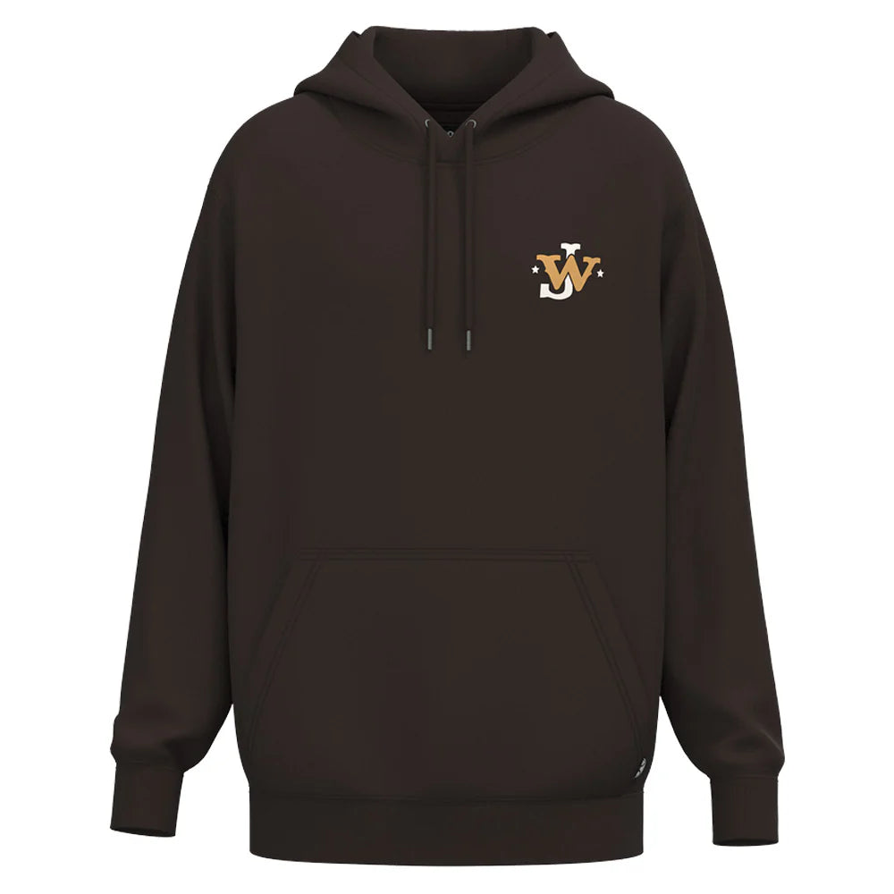 Hooey Men's "JW Cattle Co" Hoodie Brown With White Logo weis-western-wear