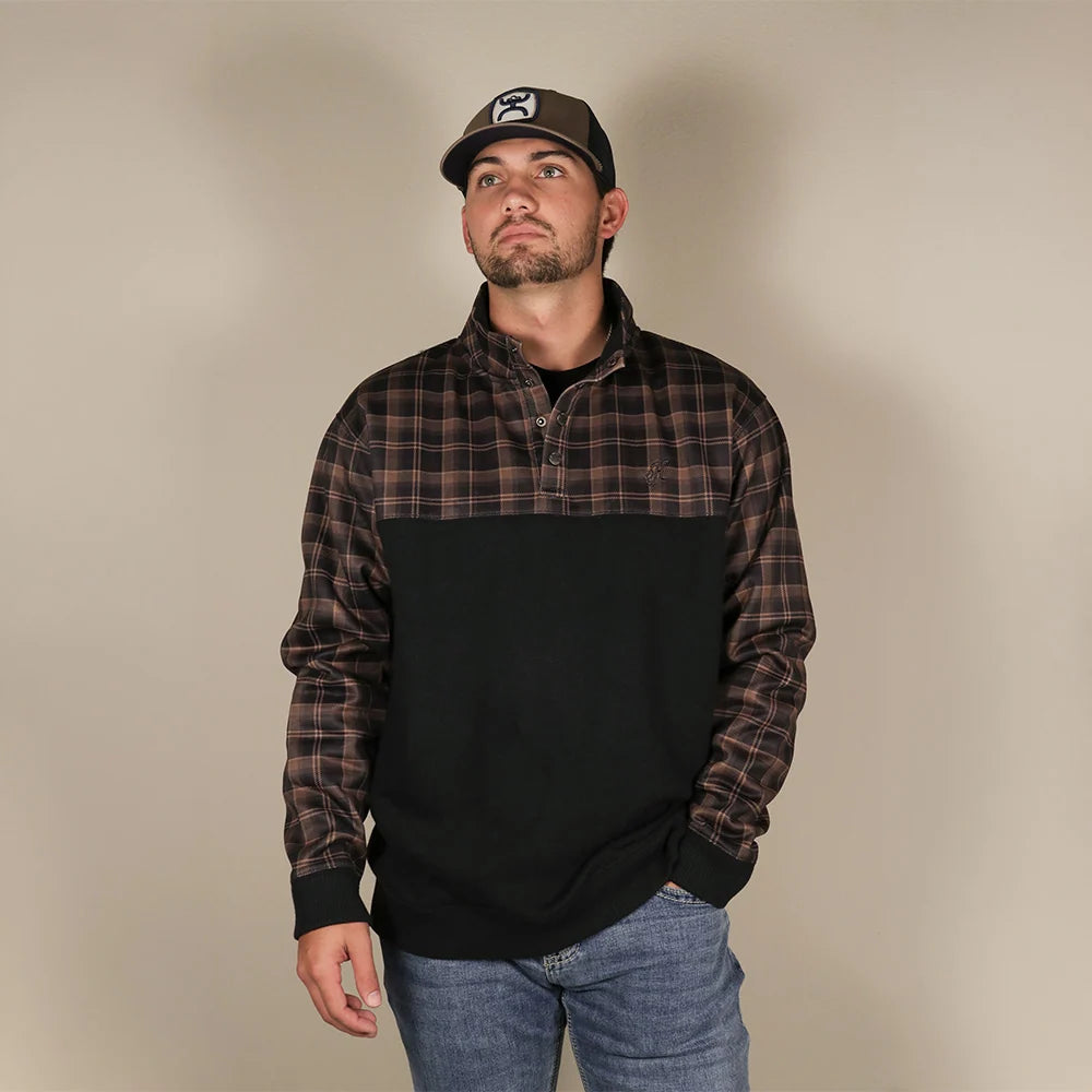 Hooey Men's Stevie Pullover Plaid/Black