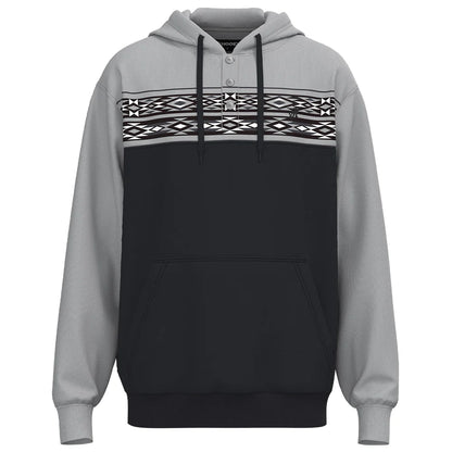 Hooey "Jimmy" Hoody Black/Grey w/Aztec Detailing weis-western-wear