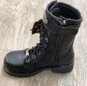 Harley Davidson Women’s Boots 8.75" Zipper and Laces Kennedy 81986 - CLEARANCE