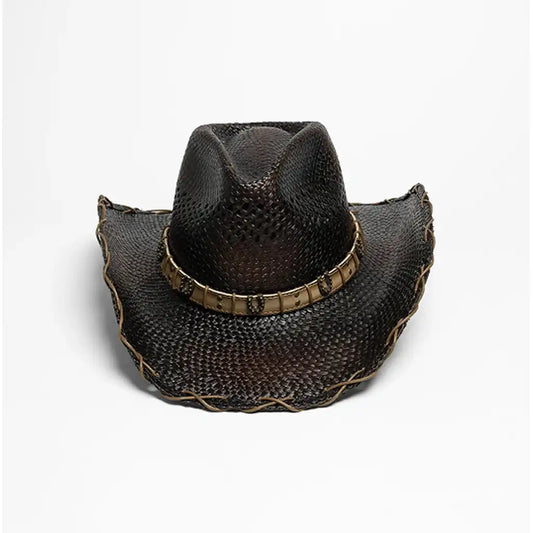 Dallas Hats Tea Stained Fine Brown Straw Hat