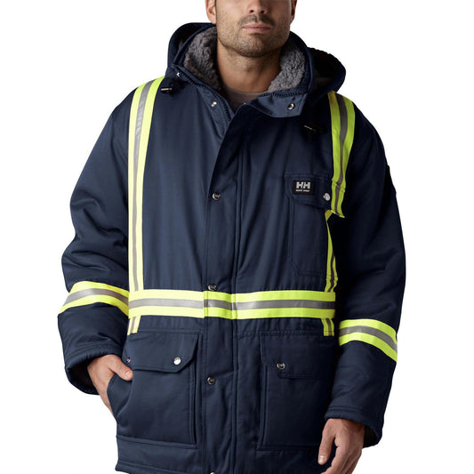 Helly Hansen Workwear Men's Weyburn Water Repellent Parka Jacket With CSA Tape - Navy