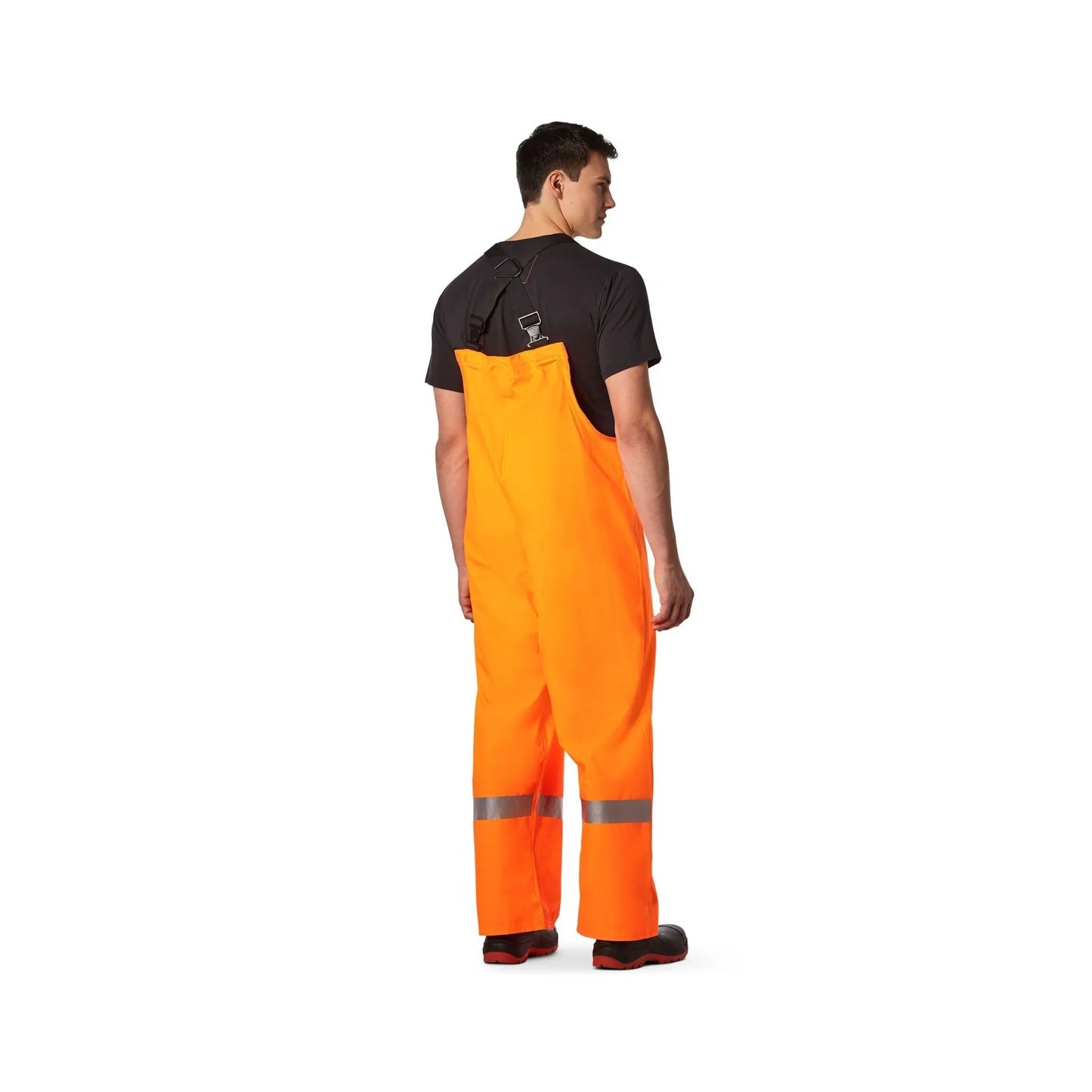 Helly Hansen Workwear Men's Alberta Stretch Hi Vis Polyurethane Rain Bib Pants