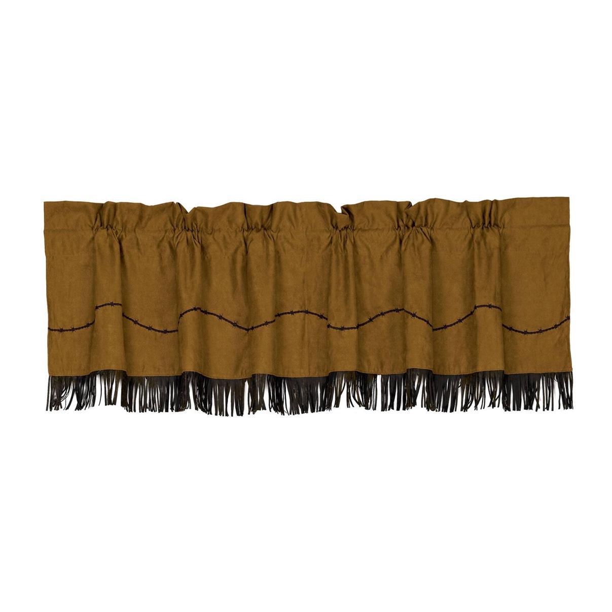 HiEnd Barbwire Valance With Fringes 84" x 18" WS3182V3 - CLEARANCE