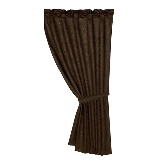 HiEnd Luxurious Rustic Curtain Tooled Leather CU1004 - CLEARANCE