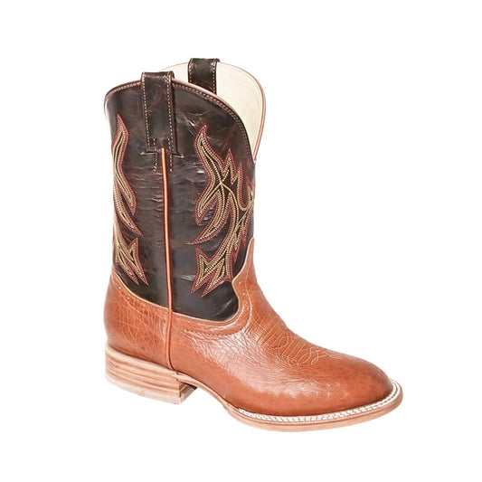Hondo Kid’s Cowboy Boots 9" Baby Bull / Cognac Round Toe