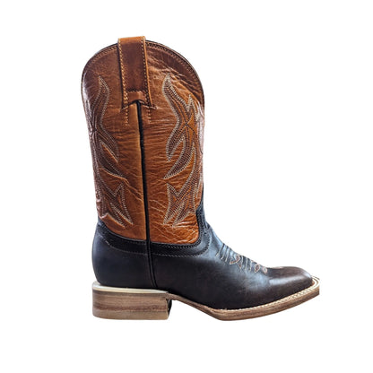 Hondo Kid’s Cowboy Boots Brown Apache Mango Volcano Square Toe