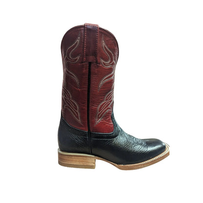 Hondo Kid’s Cowboy Boots Leather Square Toe