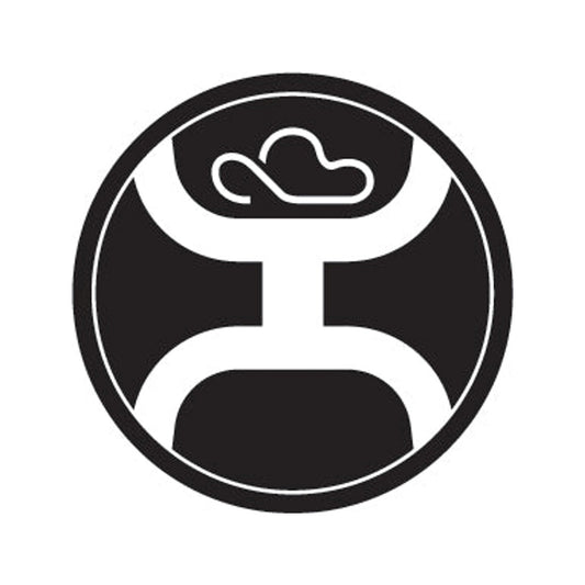Hooey 4" Black/White Decal
