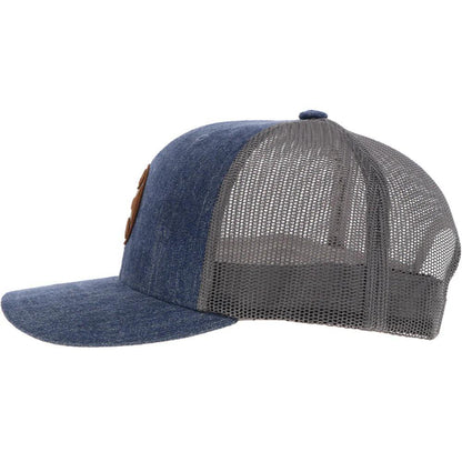 Hooey "Blush" Denim/Grey Trucker Hat 2305T-DEGY