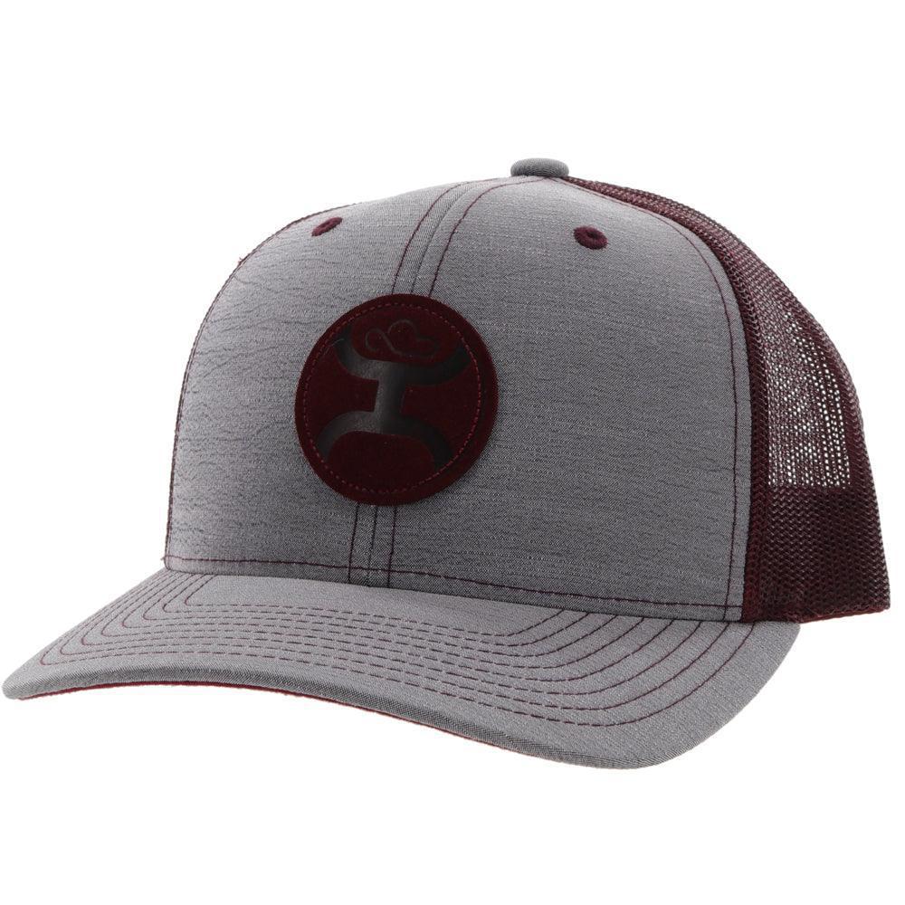 Hooey "Blush" Grey/Burgundy Trucker Hat 2205T-GYBU