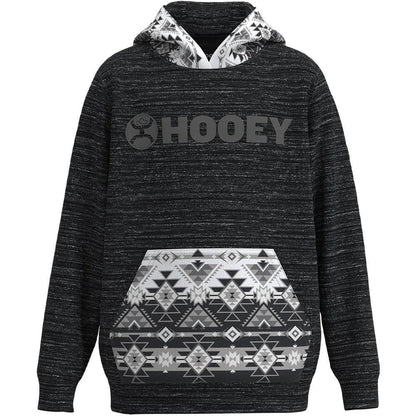 Hooey Boy's Legendary Hoodie Black/Aztec Hooey Logo HH1242BKAZ