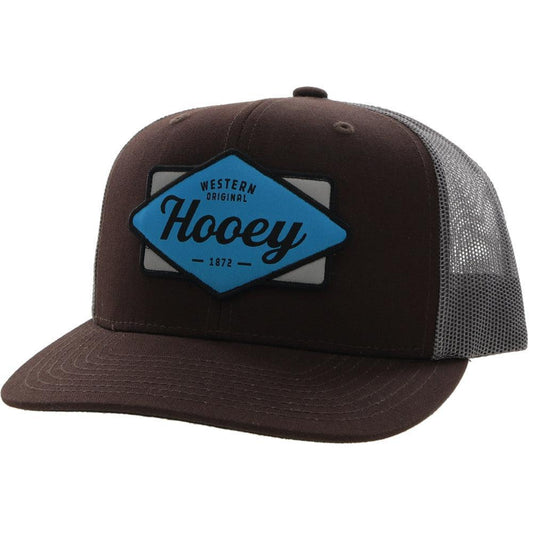 Hooey Brown/ Grey Patch Trucker Hat 2222T-BRGY