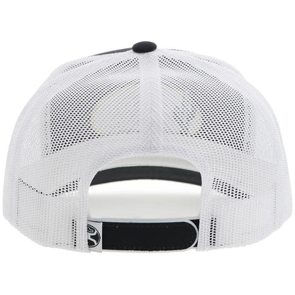 Hooey "CR106" Cactus Ropes Hat Black/White With White Stitching CR106