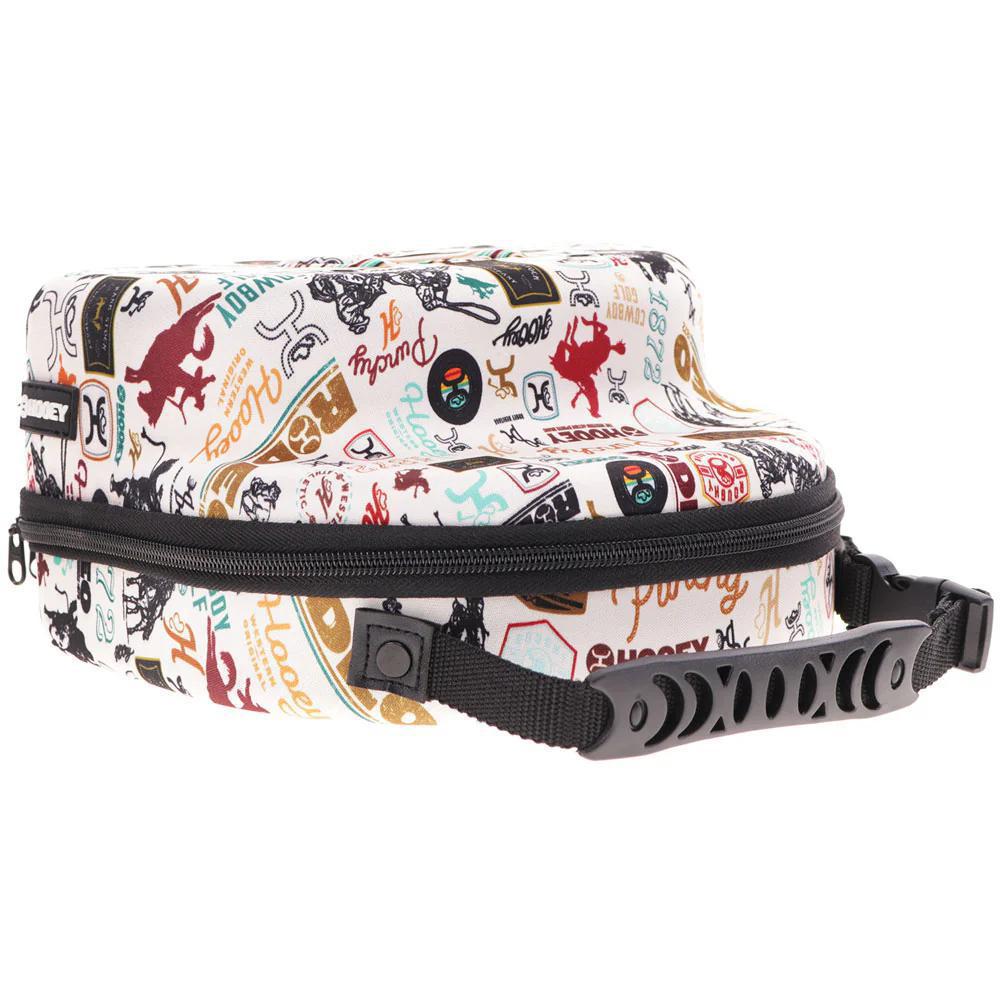 Hooey Cap Carrier Cream With Black And Burgundy Rodeo Print weis-western-wear