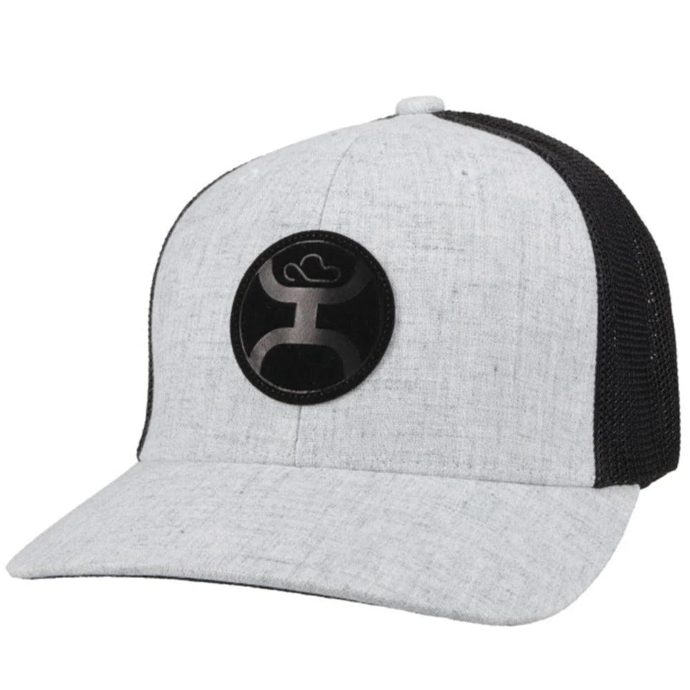 Hooey "Cayman" Grey/Black Flexfit Hat 2104BLBK-01