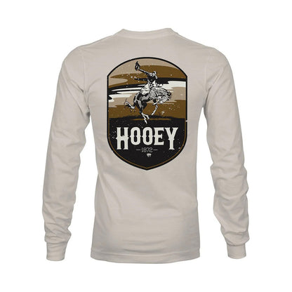Hooey "Cheyenne" Cream Long Sleeve T-Shirt HT1558CR