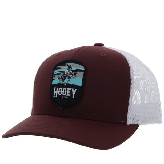 Hooey "Cheyenne" Maroon/White Snapback Hat 2344T-MAWH