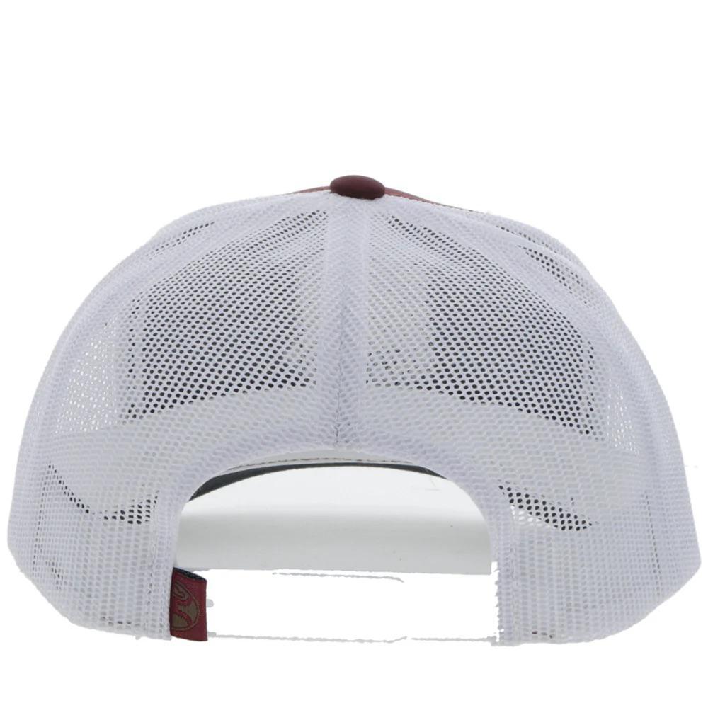 Hooey "Cheyenne" Maroon/White Snapback Hat 2344T-MAWH