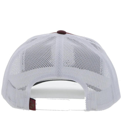 Hooey "Cheyenne" Maroon/White Snapback Hat 2344T-MAWH