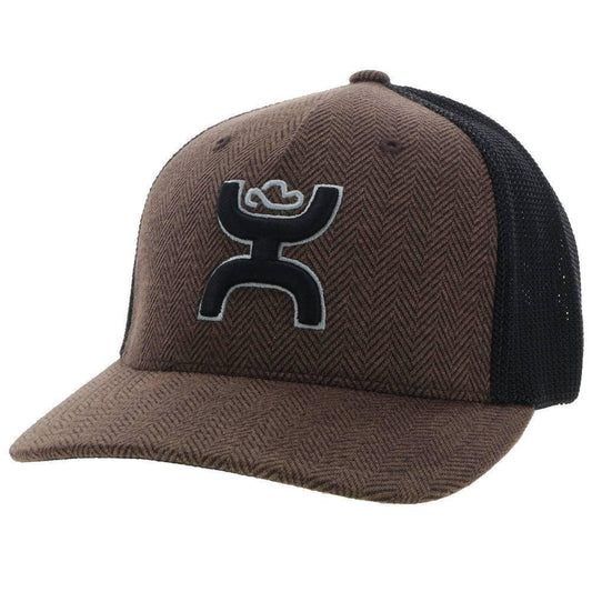 Hooey "Coach" Brown/Black Flexfit Hat 2212BRBK-01