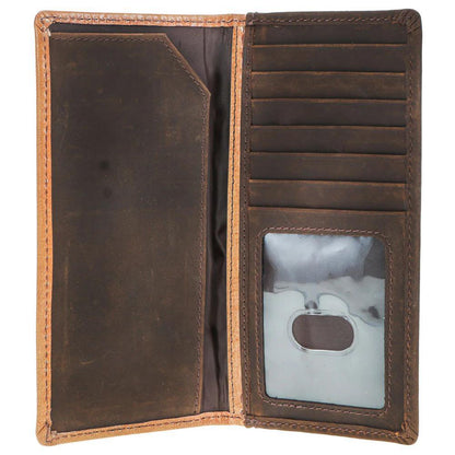 Hooey "Gambler" Tan Playing Card Embossed Rodeo Wallet weis-western-wear